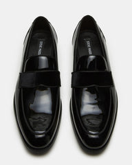 ESCADA Black/Black Slip-On Men's Dress Loafer