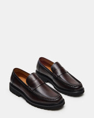 BRODIE Brown Slip-On Lug Men's Loafer