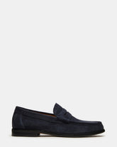 HUCKLE Navy Suede Slip-On Men's Loafer