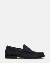 HUCKLE Navy Suede Slip-On Men's Loafer