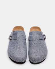 WILDERR Grey Flannel Slip-On Men's Casual Clog