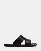 SPLASH Tan Leather Men's Flat Slip-On Sandal