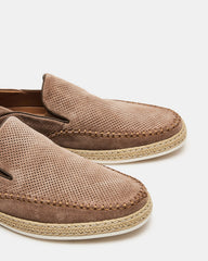 CAYDENN Tobacco Suede Slip-On Espadrille Men's Casual Loafer