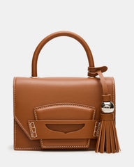 PREPPY Bag Toffee Structured Top-Handle Penny Loafer Crossbody Handbag
