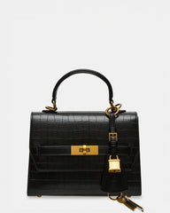 ELLOISE Bag Black Structured Mini Crossbody Handbag