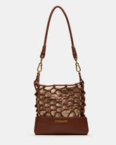 ARDA Cognac Multi Women's Crossbody Pouch Handbag