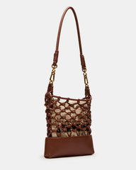 ARDA Cognac Multi Women's Crossbody Pouch Handbag
