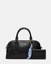CALLY Bag Black Dome Satchel Top-Handle Crossbody Women's Handbag