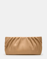NIKA Chestnut Women's Pleated Crossbody Clutch Handbag