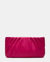 NIKA Fuchsia Women's Pleated Crossbody Clutch Handbag