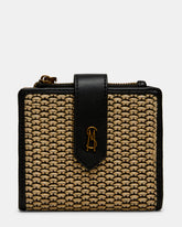 JEM STRAW Black Natural Bifold Wallet