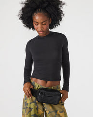 LIND Black/Black Women's Adjustable Belt Handbag