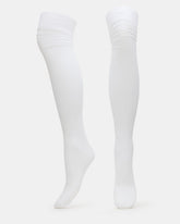 PREPPY White Over-The-Knee Footed Women's Tights