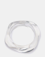 CURVED RETRO BRACELET Clear Women's Bangle Bracelet