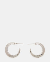 SMALL HOOP EARRINGS SILVER Women's Chubby Small Hoop Earrings