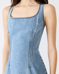NOELLE Forever Blue Denim Mini Women's Dress