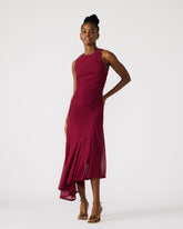 LANEY Red Women's Sleeveless Flowy Dress