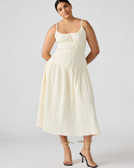 TOBY Ivory Maxi Flowy Bow Women's Dress