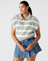 EASTON Sweater Grey | Sleeveless Hooded Sweater