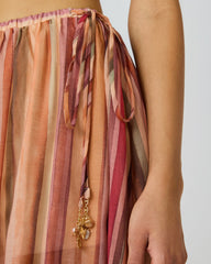 SHILLOH Stripe Detail Flowy Women's Maxi Skirt