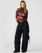 DUO Black Women's Utility Cargo Pants