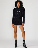 MINNETTA Indigo Haze Velvet Women's Shorts