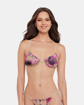 SUPER BLOOM MULTI BIKINI TOP Underwire Pearl Women's Bikini Top