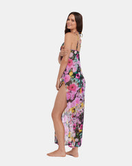 DAZEY FIELDS MULTI BIKINI COVER-UP Flowy Mesh Women's Swim Cover-Up
