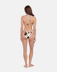 HIDEOUT BIKINI TOP Cow Print Underwire Women's Bikini Top