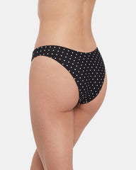 DARLING DOT BIKINI BOTTOM BLACK MULTI Women's Bikini Bottom
