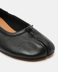 CYRA Black Leather Split Toe Tabi Women's Heel