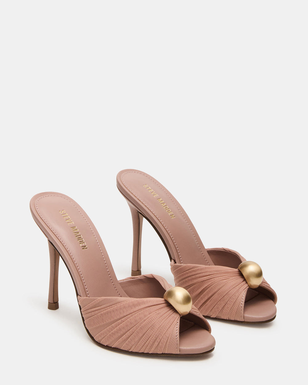 PRIYA Mocha/Gold Mule Women's Heel