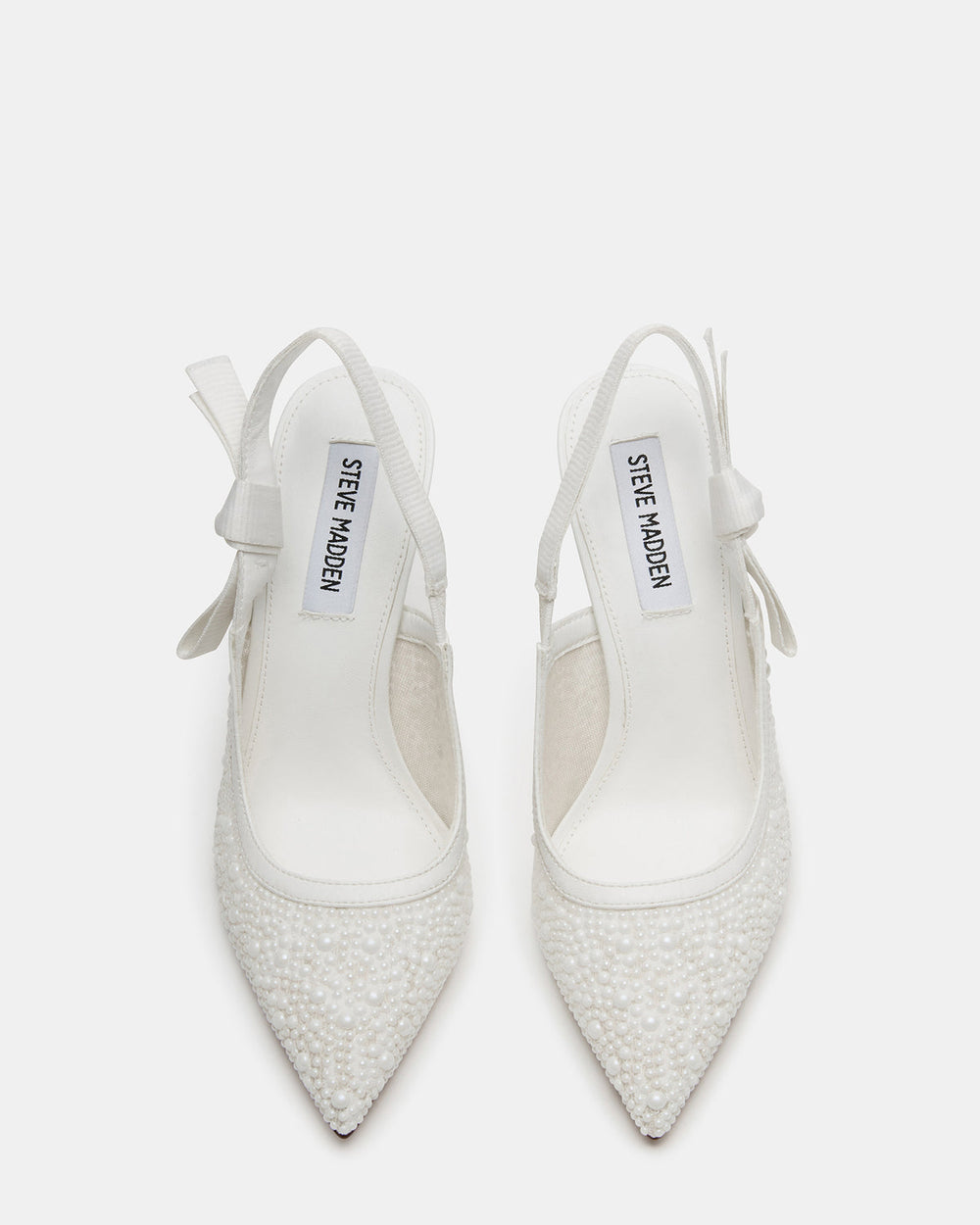 BRI White Lace Slingback Pump Women's Heel