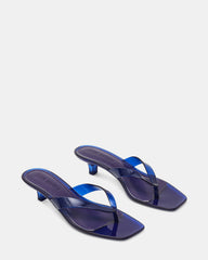 TRACIE Jelly Navy Thong Strap Women's Kitten Heel