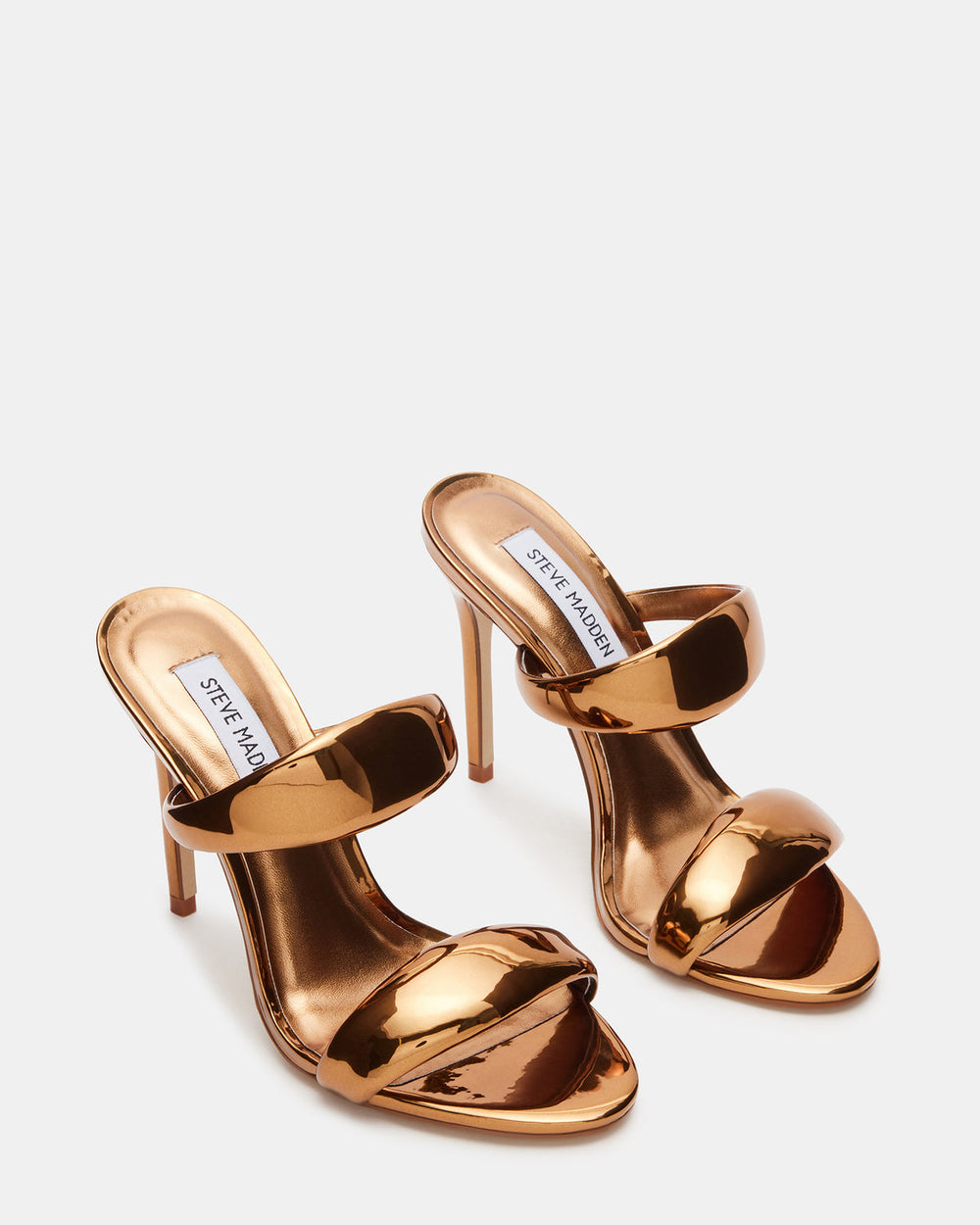 SATURN Bronze Stiletto Mule Women's Heel