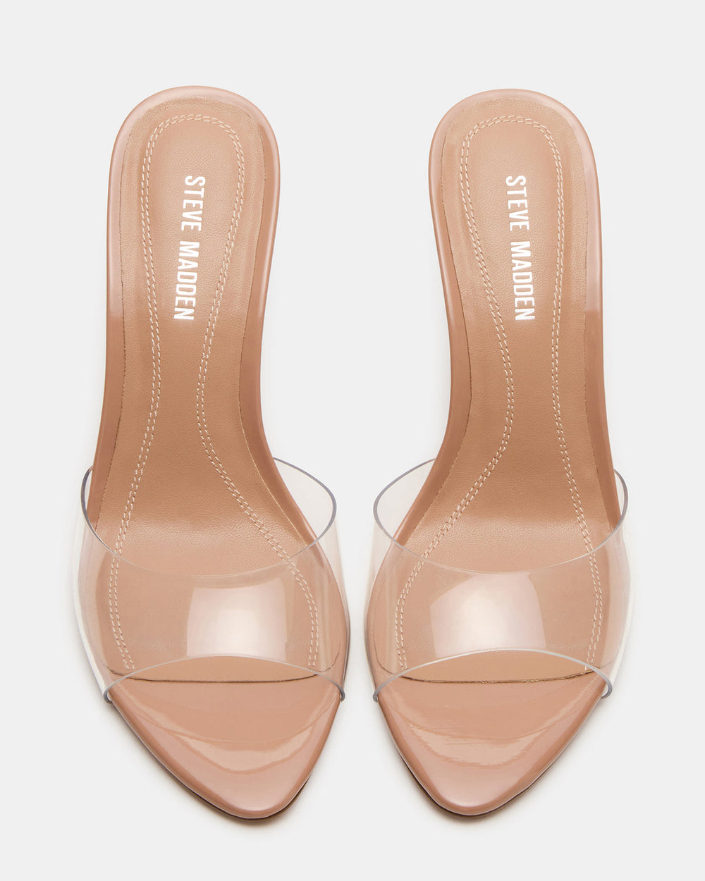 SANTI Clear Pointed-Toe Mule Women's Heel