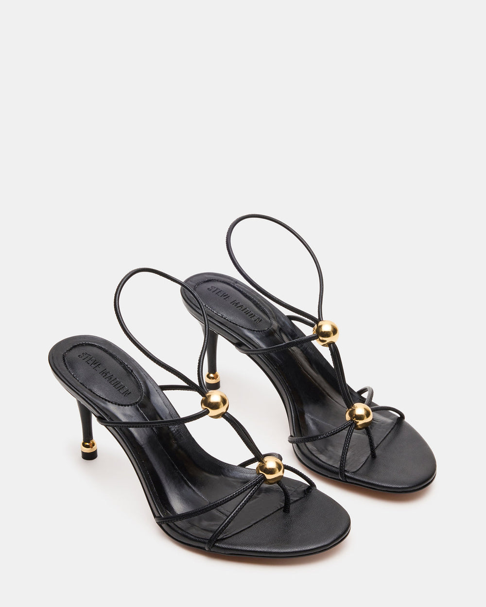 RAMOS Black Strappy Stiletto Women's Heel