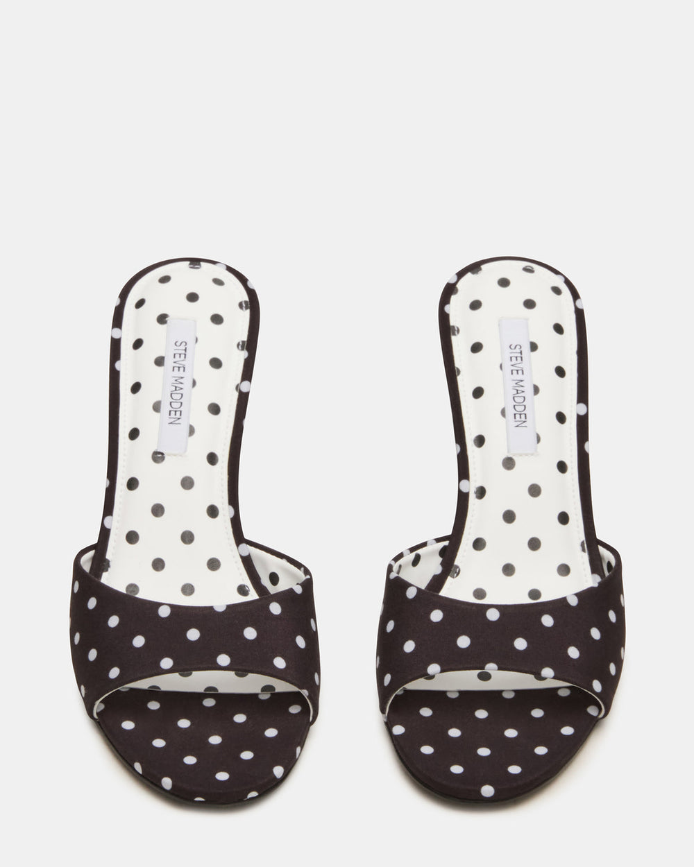 KENDRIX Black/White Mule Stiletto Women's Heel