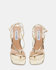 ANNIE Champagne Women's Strappy Square Toe Heel