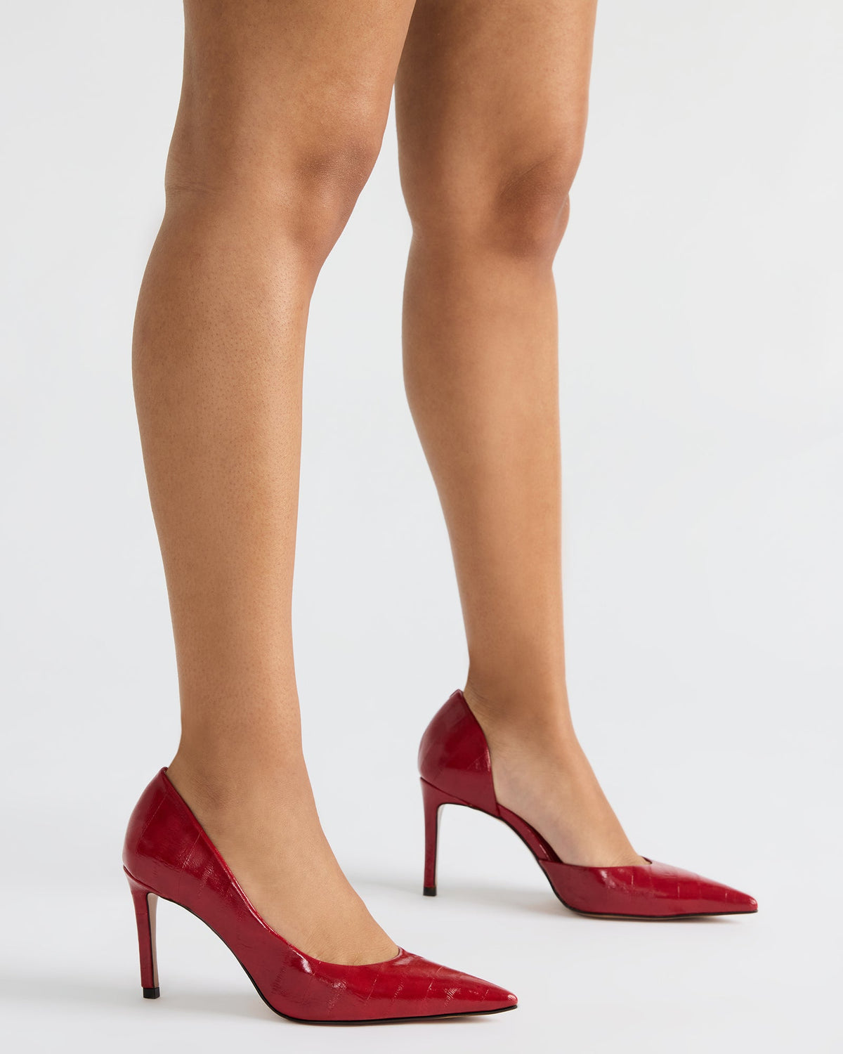 NULA Red Eeel Pointed-Toe Stiletto Pump Women's Heel