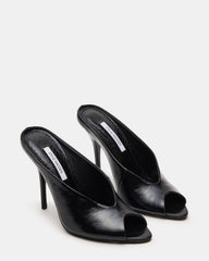 AGAZE Black Peep-Toe Stiletto Women's Heel