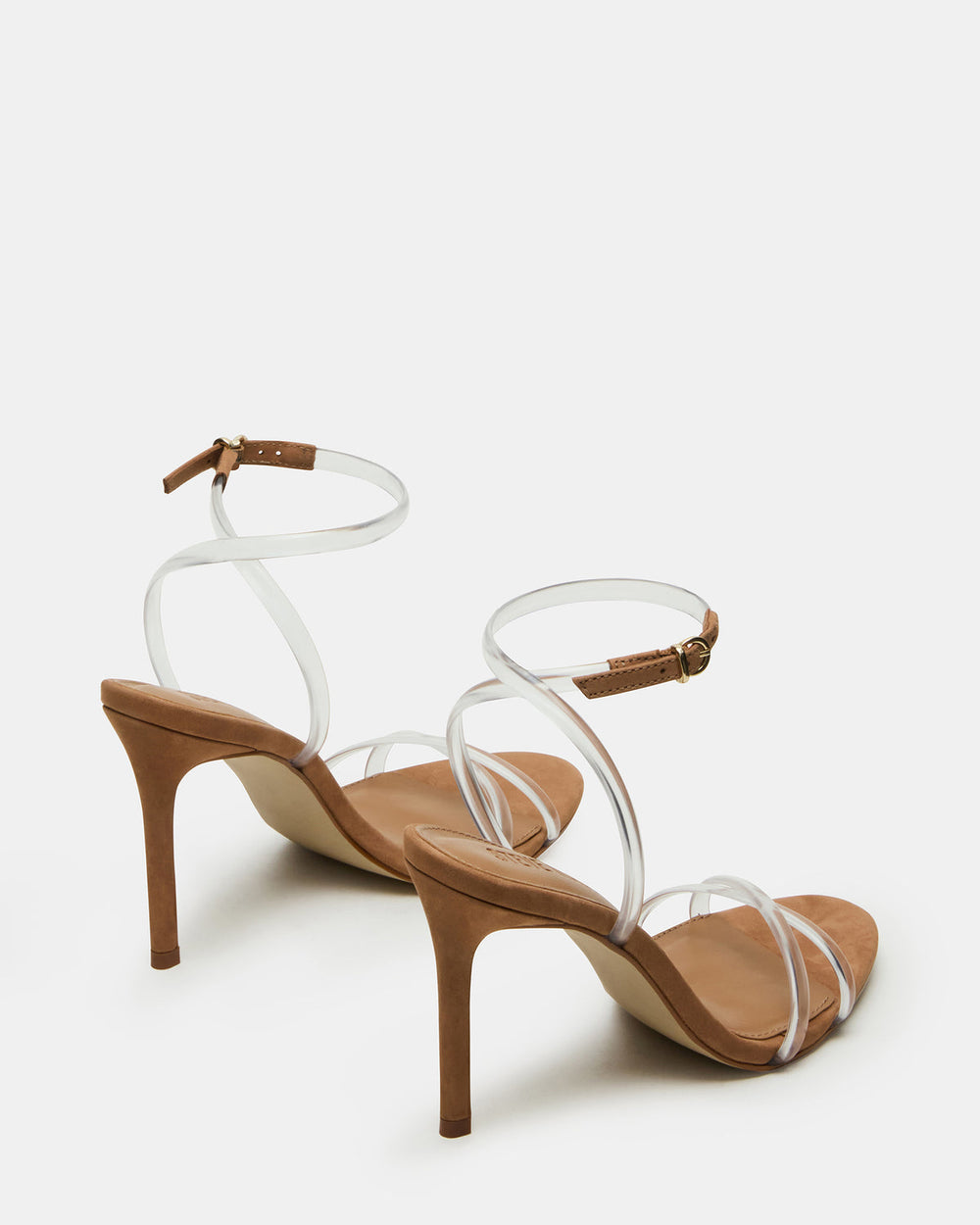 JYPSEY Clear Strappy Stiletto Women's Heel