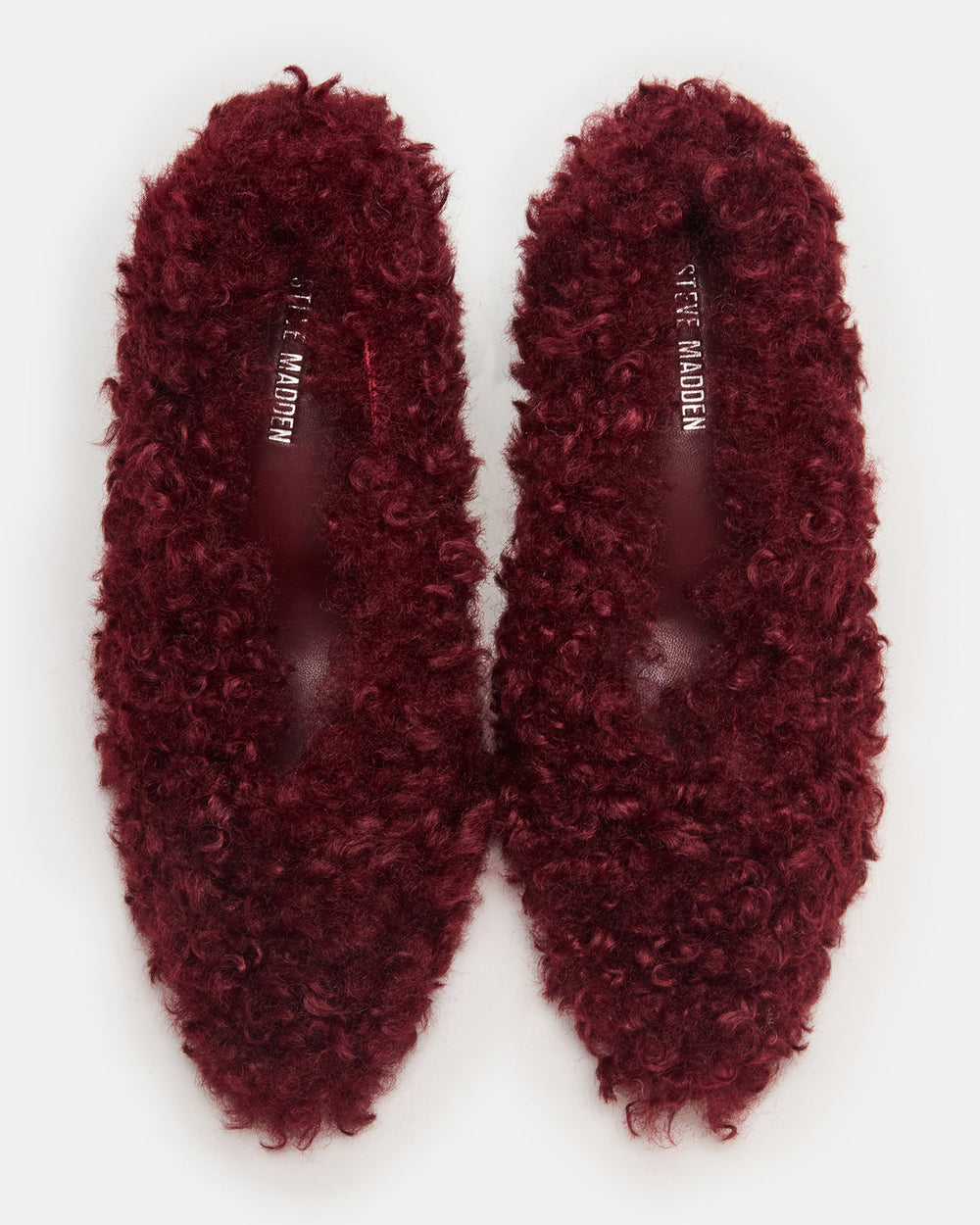 ACHILLES Red Pointed-Toe Faux Fur Stiletto Women's Heel