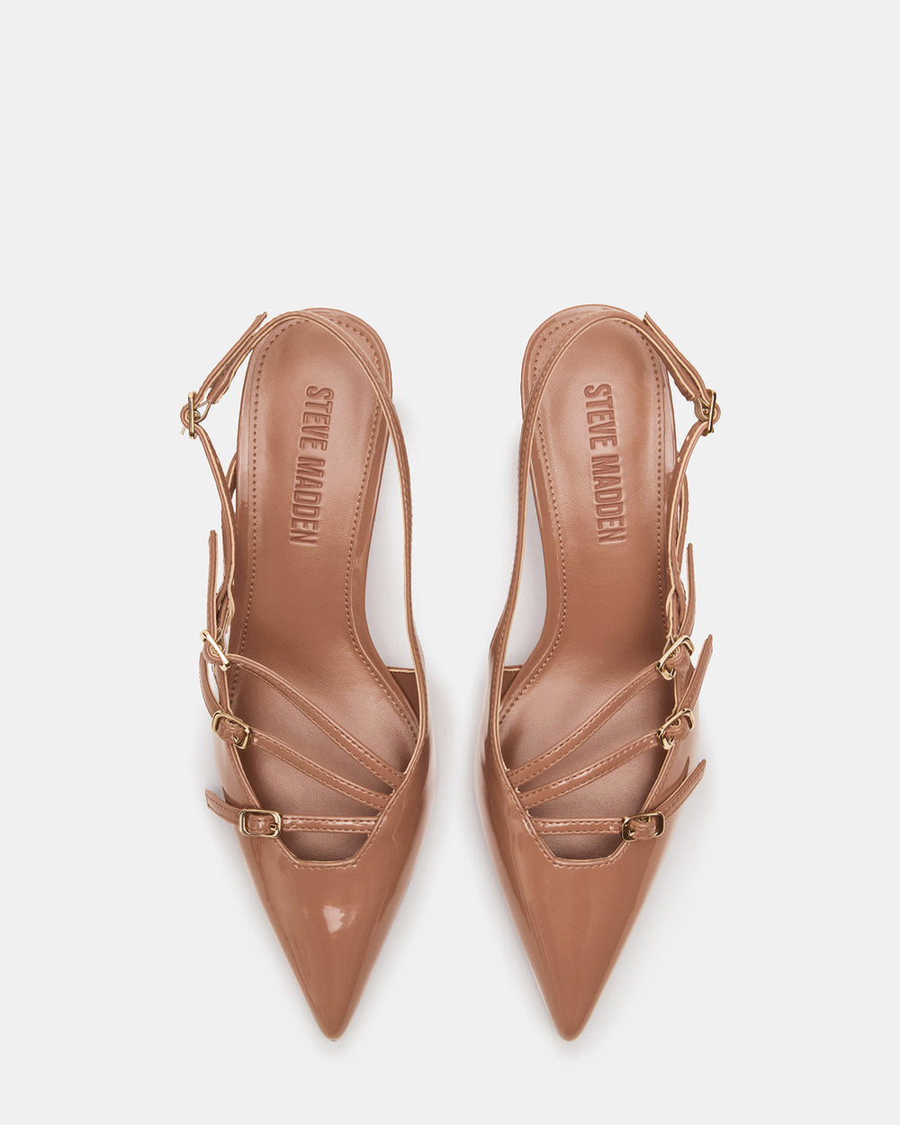 LIANA Mocha Women's Slingback Pointed-Toe Low Heel