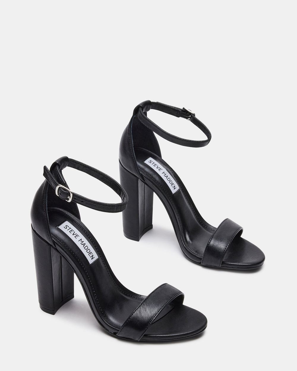 CARRSON Black Leather Women's Heel