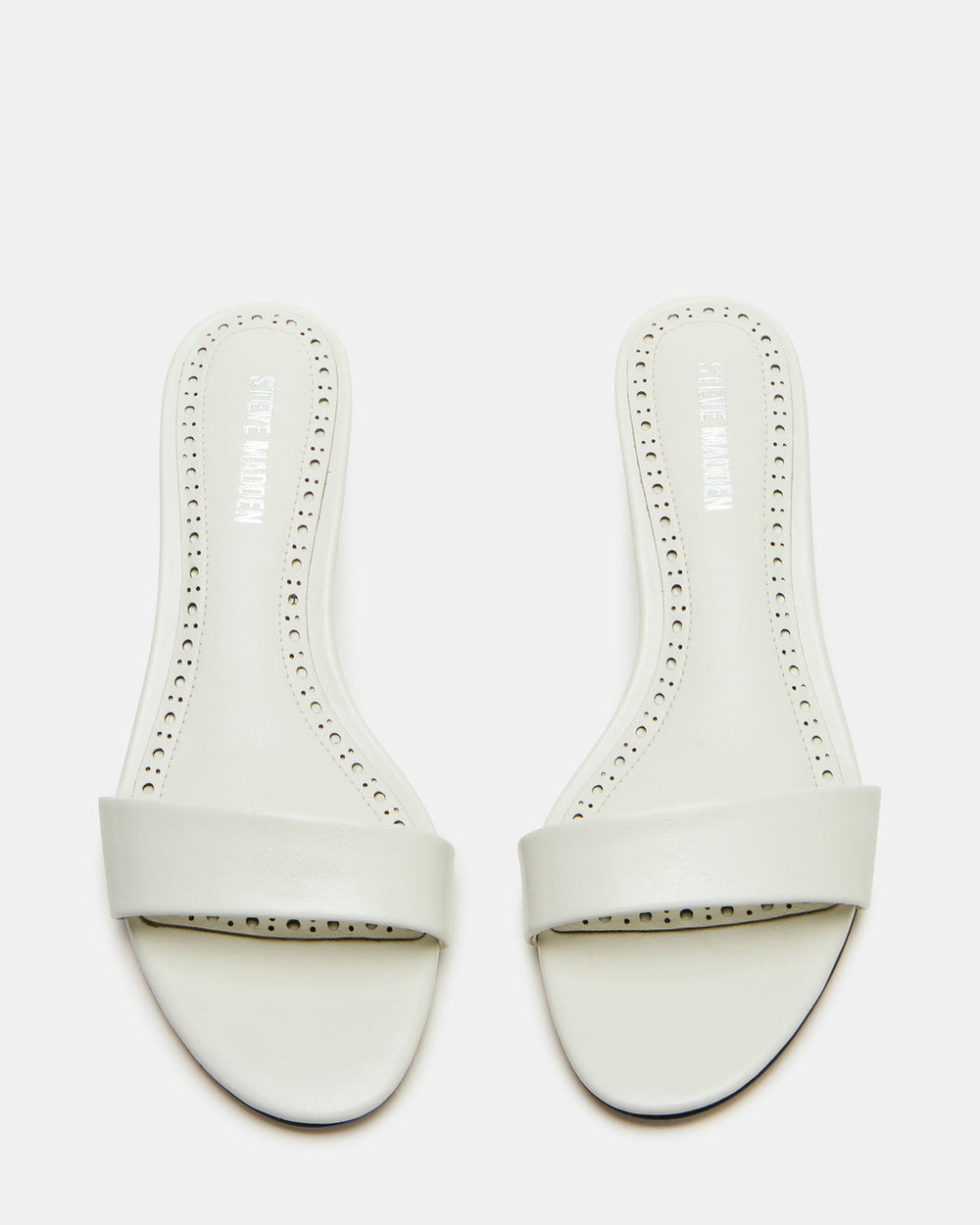 BERRY White Women's Mule Kitten Heel