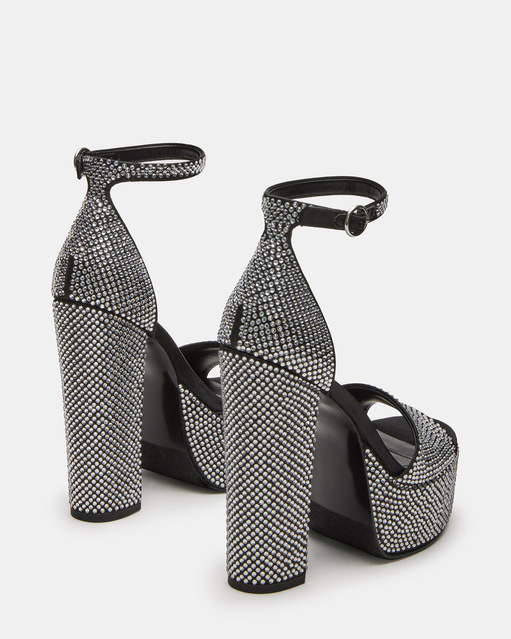 GLAM Rhinestones Platform Block Heel | Women's Heels