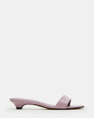 BERRY Pink Women's Mule Kitten Heel