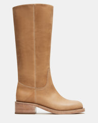 RIGGS Banana Leather Square-Toe Women's Boot