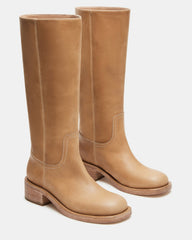 RIGGS Banana Leather Square-Toe Women's Boot